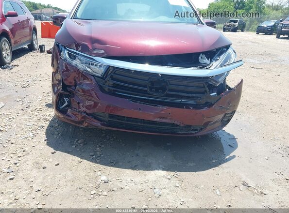 5FNRL6H86MB003357 2021 HONDA ODYSSEY Maroon Widok z przodu