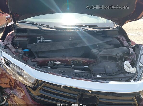 5FNRL6H86MB003357 2021 HONDA ODYSSEY Maroon Widok z tyłu