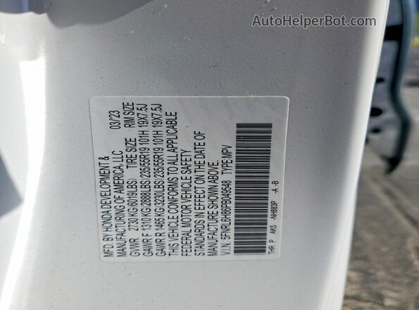 5FNRL6H86PB049548 2023 HONDA ODYSSEY White 