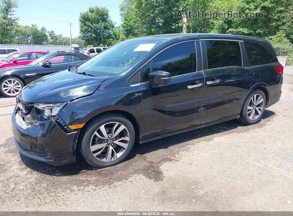 5FNRL6H87MB001147 2021 HONDA ODYSSEY Black Przód lewy