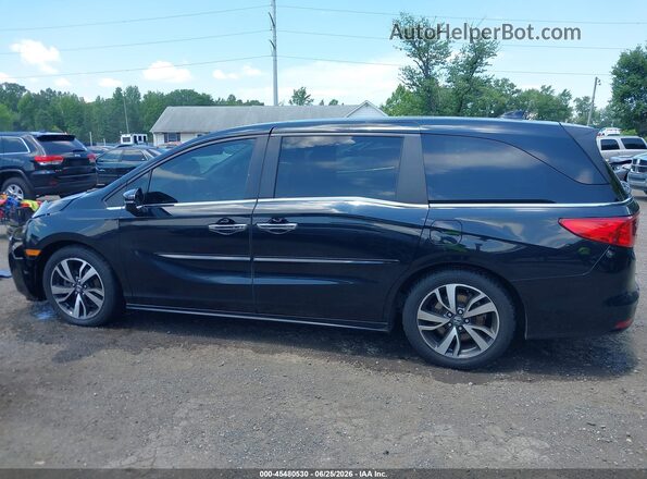 5FNRL6H87MB001147 2021 HONDA ODYSSEY Black Widok wnętrza z tyłu
