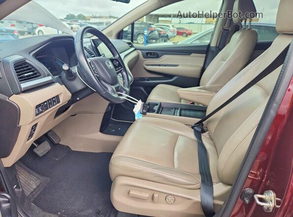 5FNRL6H88JB000603 2018 HONDA ODYSSEY Red 