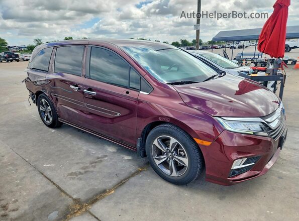 5FNRL6H88JB000603 2018 HONDA ODYSSEY Red 