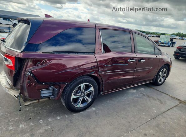 5FNRL6H88JB000603 2018 HONDA ODYSSEY Red 