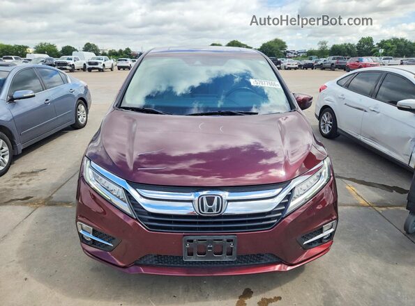 5FNRL6H88JB000603 2018 HONDA ODYSSEY Red 