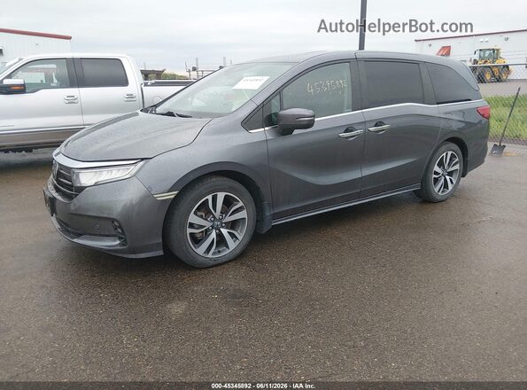 5FNRL6H88NB043795 2022 HONDA ODYSSEY Gray Przód lewy
