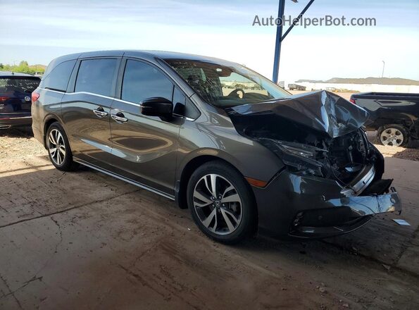 5FNRL6H88NB067367 2022 HONDA ODYSSEY Gray Front right