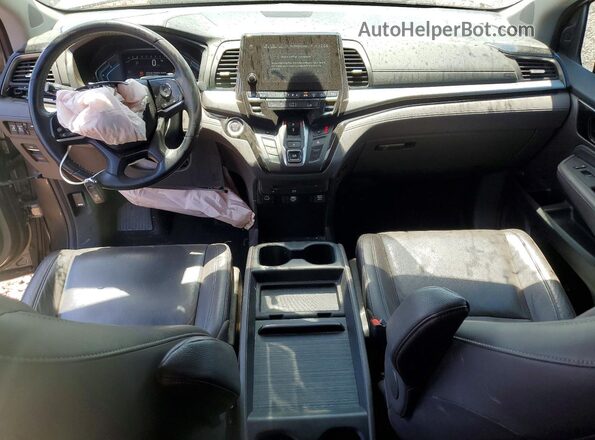 5FNRL6H88NB067367 2022 HONDA ODYSSEY Gray Dashboard view