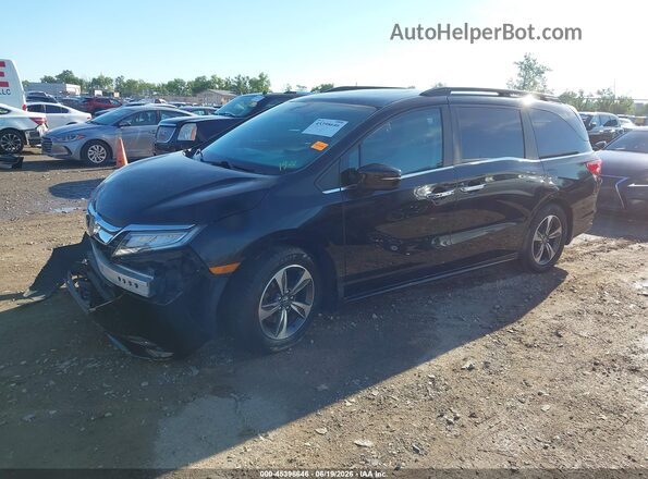 5FNRL6H89KB095576 2019 HONDA ODYSSEY Black Առջևի ձախ երեք քառորդ տեսարան
