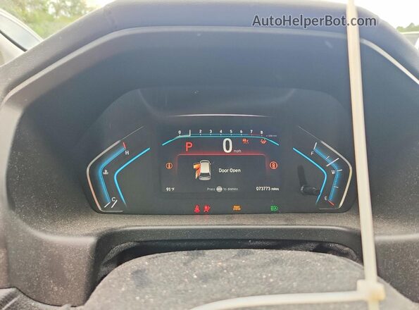 5FNRL6H89NB004858 2022 HONDA ODYSSEY Gray ხელსაწყოთა პანელის ხედი