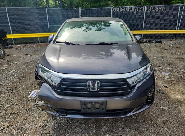 5FNRL6H89NB004858 2022 HONDA ODYSSEY Gray წინა ხედი