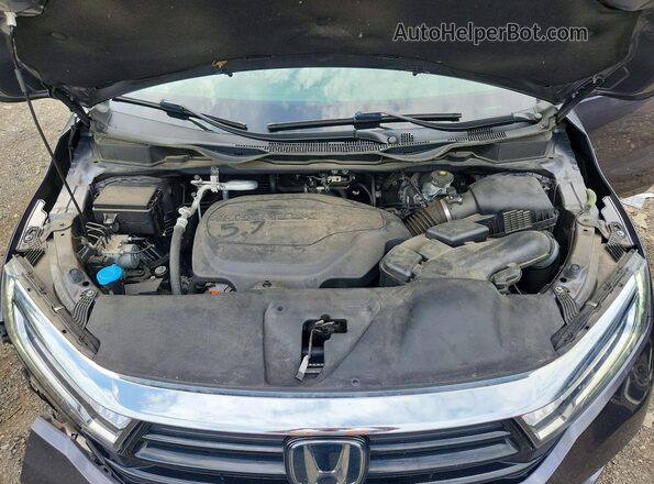 5FNRL6H89NB004858 2022 HONDA ODYSSEY Gray ძრავის განყოფილების ხედი