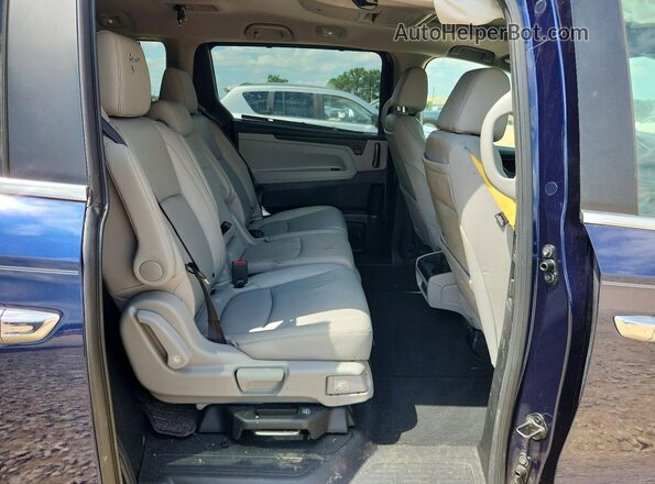 5FNRL6H89PB025177 2023 HONDA ODYSSEY Blue Vista interior trasera