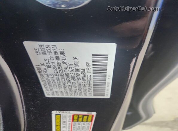 5FNRL6H89RB027322 2024 HONDA ODYSSEY Black VIN კოდის სტიკერის ხედი