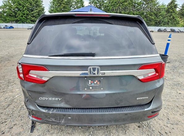 5FNRL6H8XJB009142 2018 HONDA ODYSSEY Gray Widok z tyłu