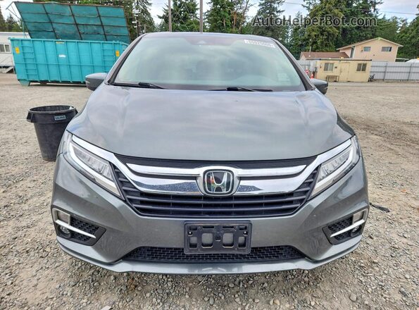 5FNRL6H8XJB009142 2018 HONDA ODYSSEY Gray Widok z przodu
