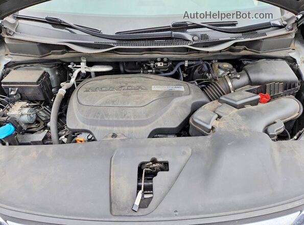 5FNRL6H8XJB009142 2018 HONDA ODYSSEY Gray Widok komory silnika