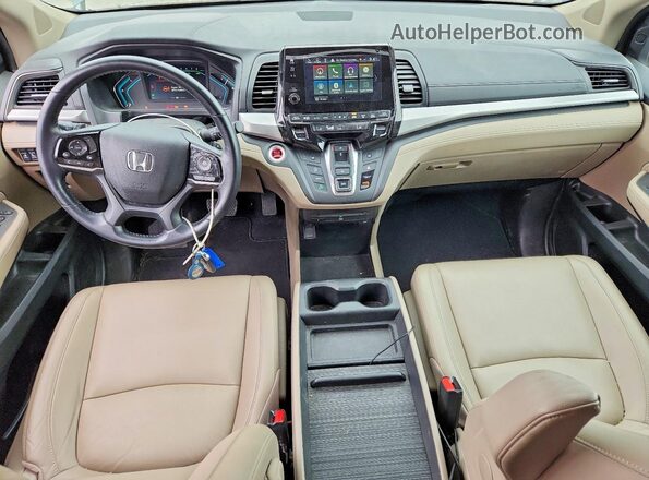 5FNRL6H8XJB009142 2018 HONDA ODYSSEY Gray Widok deski rozdzielczej