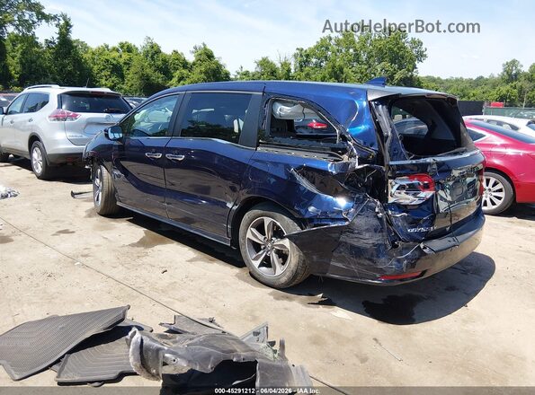 5FNRL6H8XJB037278 2018 HONDA ODYSSEY Blue Tył lewy