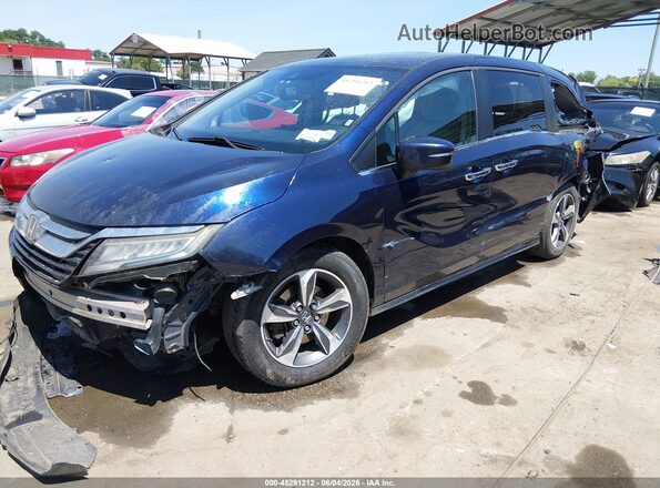 5FNRL6H8XJB037278 2018 HONDA ODYSSEY Blue Przód lewy