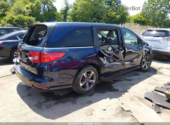 5FNRL6H8XJB037278 2018 HONDA ODYSSEY Blue Tył prawy