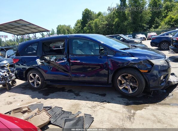 5FNRL6H8XJB037278 2018 HONDA ODYSSEY Blue Widok wnętrza 360 stopni