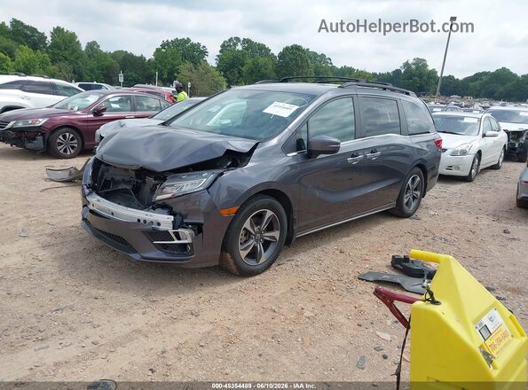 5FNRL6H8XJB040391 2018 HONDA ODYSSEY Gray Przód lewy