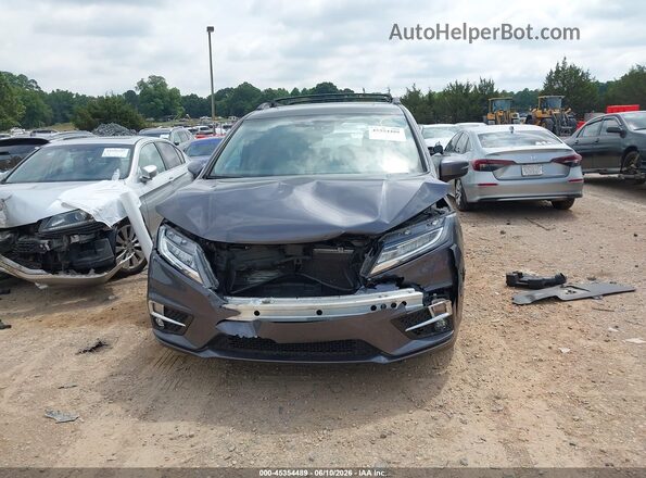 5FNRL6H8XJB040391 2018 HONDA ODYSSEY Gray Widok wnętrza z tyłu