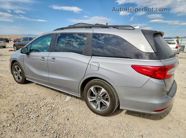 5FNRL6H8XKB078107 2019 HONDA ODYSSEY Silver Trasero izquierdo