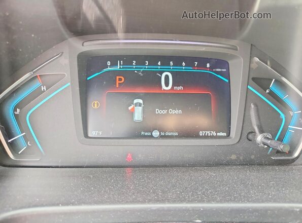 5FNRL6H8XKB078107 2019 HONDA ODYSSEY Silver Vista del cuadro de instrumentos