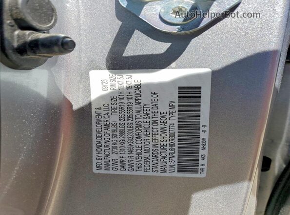 5FNRL6H8XRB007774 2024 HONDA ODYSSEY Silver 