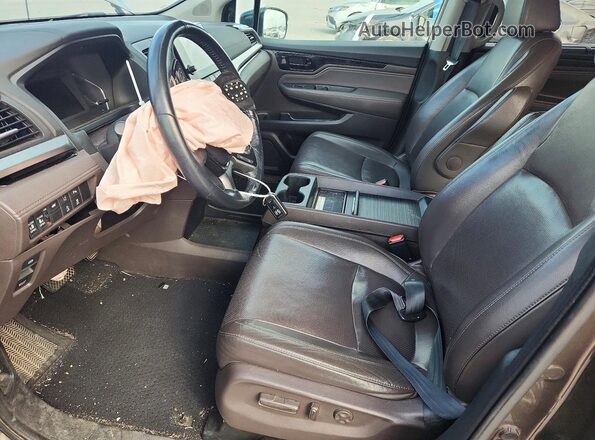 5FNRL6H90KB112001 2019 HONDA ODYSSEY Brown წინა სალონის ხედი