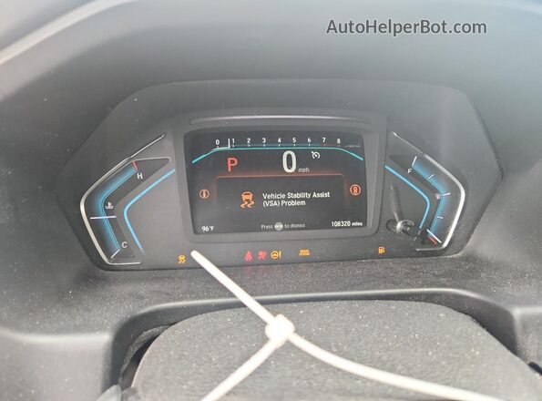 5FNRL6H90MB009969 2021 HONDA ODYSSEY White ხელსაწყოთა პანელის ხედი