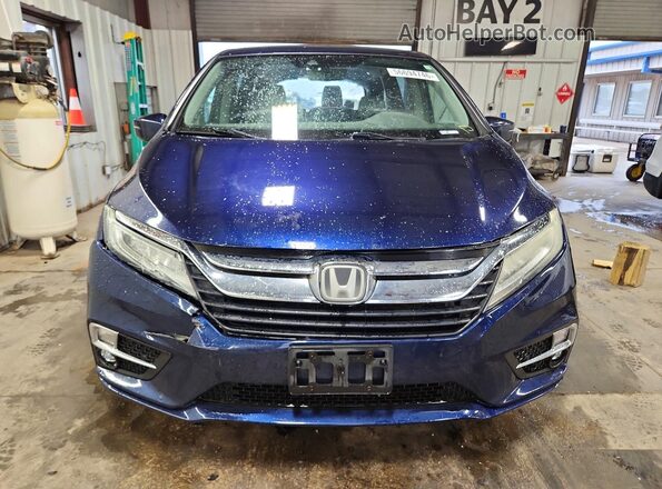 5FNRL6H91JB012908 2018 HONDA ODYSSEY Blue Вид спереду