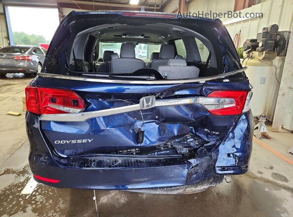5FNRL6H91JB012908 2018 HONDA ODYSSEY Blue Вид ззаду
