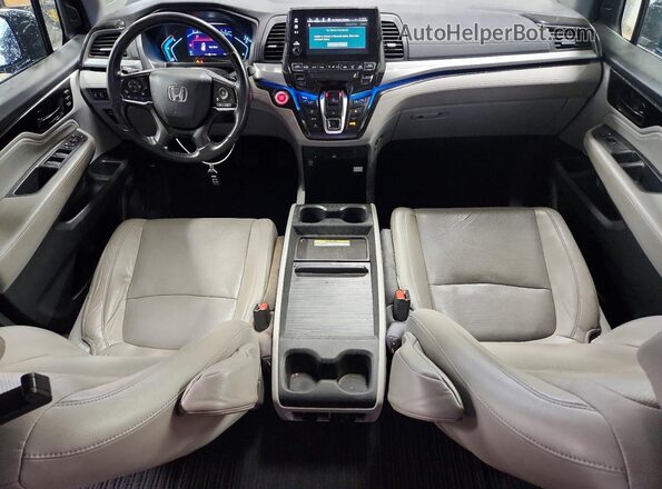 5FNRL6H91JB012908 2018 HONDA ODYSSEY Blue Вид панелі приладів