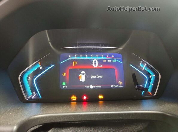 5FNRL6H91JB012908 2018 HONDA ODYSSEY Blue Вид щитка приладів