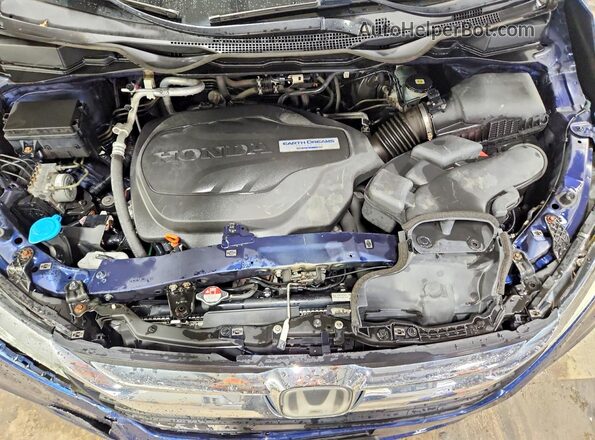 5FNRL6H91JB012908 2018 HONDA ODYSSEY Blue Вид підкапотного простору
