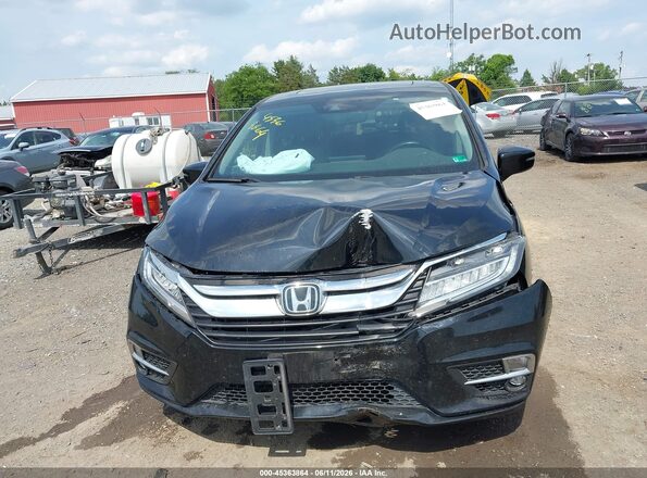 5FNRL6H91LB050979 2020 HONDA ODYSSEY Black ხელსაწყოთა პანელის ხედი