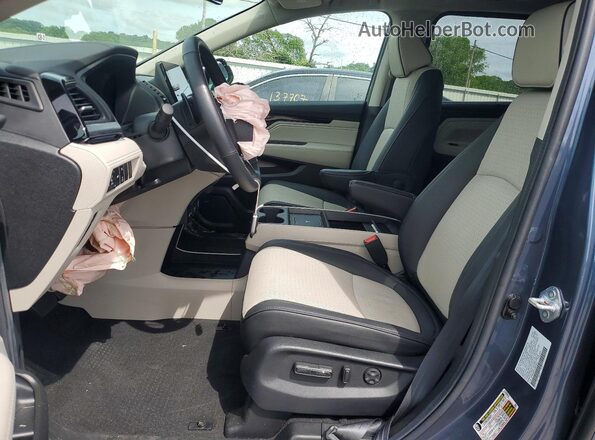 5FNRL6H91SB028317 2025 HONDA ODYSSEY Синий Вид салона спереди