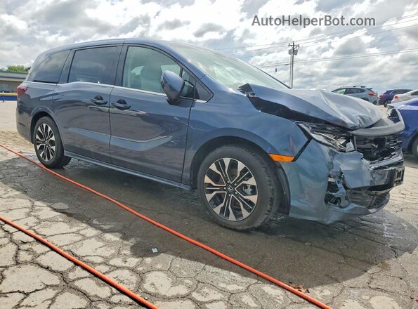 5FNRL6H91SB028317 2025 HONDA ODYSSEY Синий Передняя правая четверть