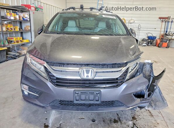 5FNRL6H92JB001173 2018 HONDA ODYSSEY Gray წინა ხედი