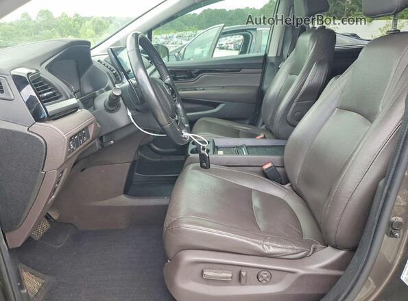 5FNRL6H92KB111464 2019 HONDA ODYSSEY Tan Front interior view