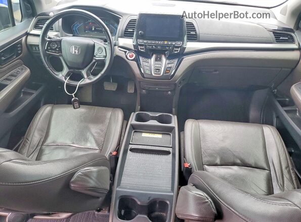 5FNRL6H92KB111464 2019 HONDA ODYSSEY Tan Dashboard view