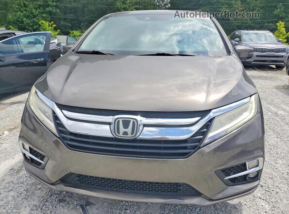 5FNRL6H92KB111464 2019 HONDA ODYSSEY Tan Front view