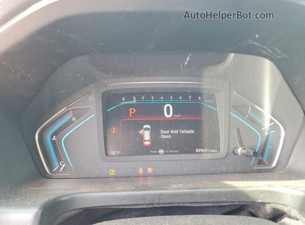 5FNRL6H92LB058203 2020 HONDA ODYSSEY White Instrument cluster view