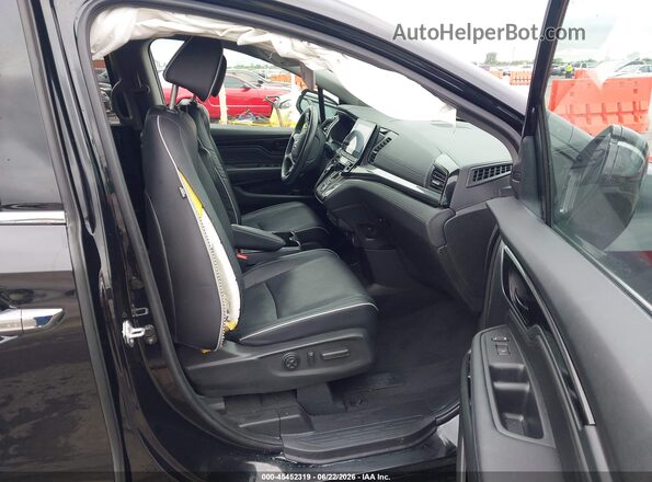 5FNRL6H92NB058897 2022 HONDA ODYSSEY Черный Вид салона спереди