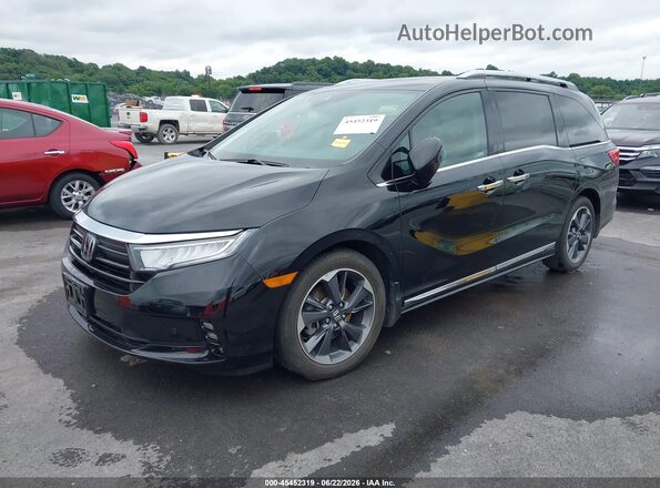 5FNRL6H92NB058897 2022 HONDA ODYSSEY Черный Передняя левая четверть