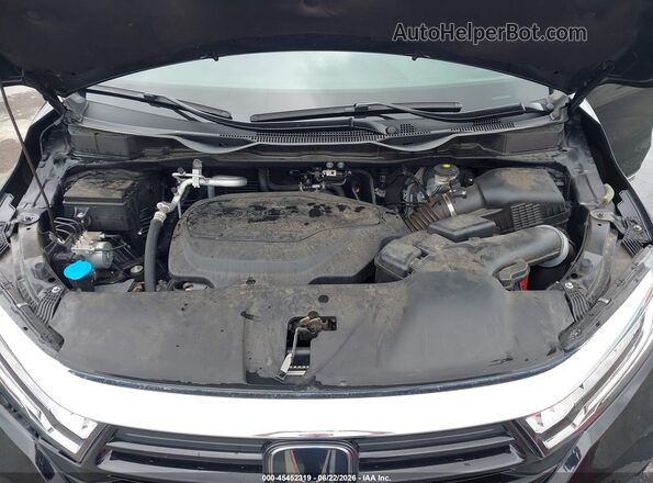 5FNRL6H92NB058897 2022 HONDA ODYSSEY Черный Вид сзади