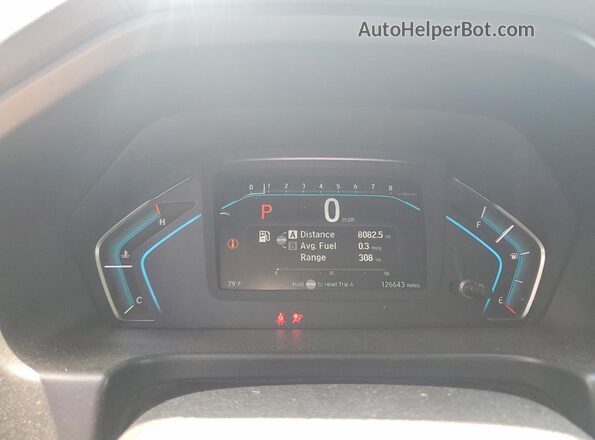 5FNRL6H93JB047661 2018 HONDA ODYSSEY White Instrument cluster view